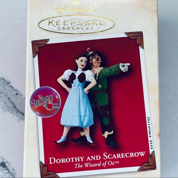Hallmark Wizard Of Oz Dorothy & Scarecrow NWT - Picture 9 of 11